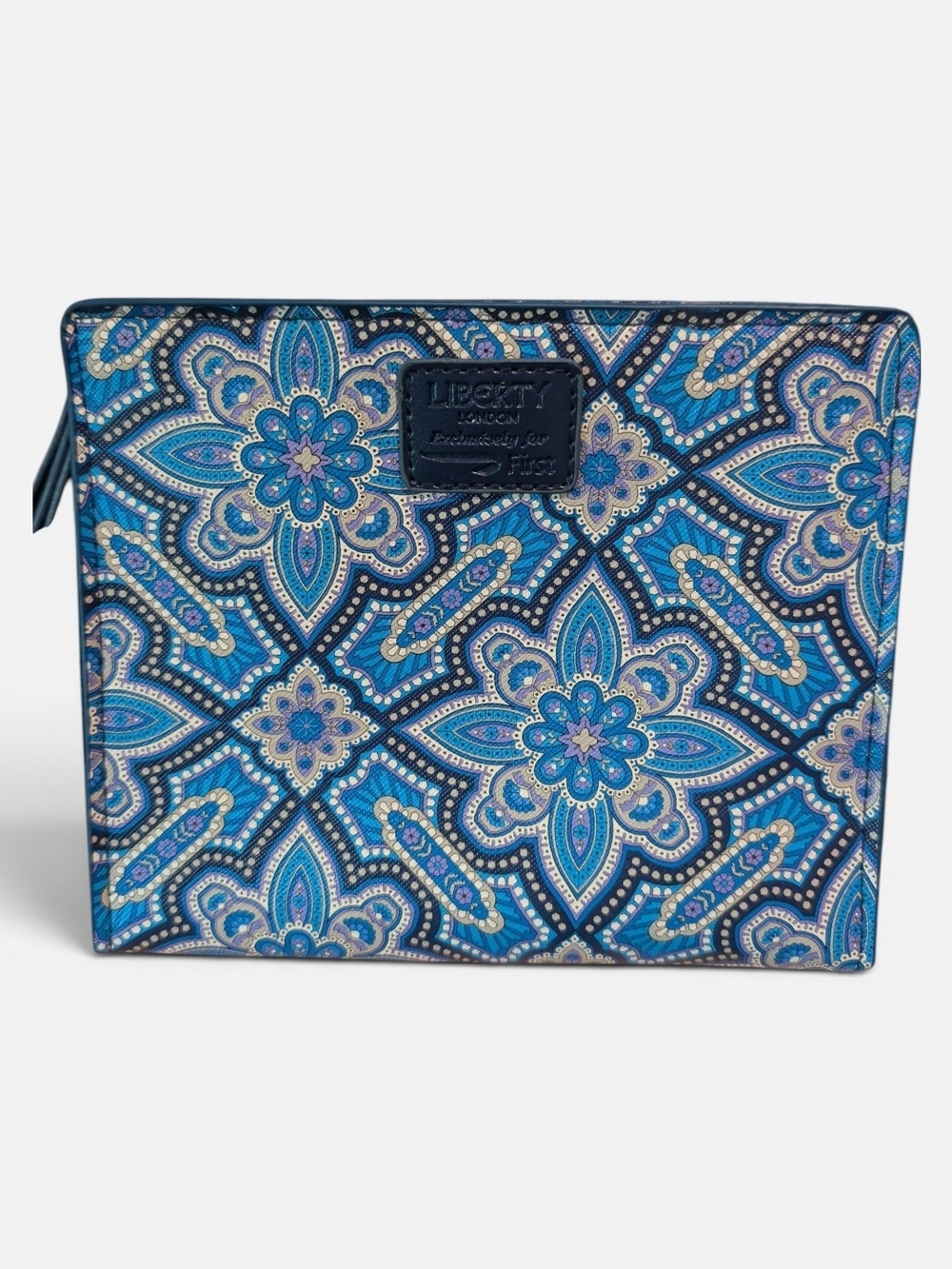 Liberty of London Blue and Teal Paisley Zip Pouch